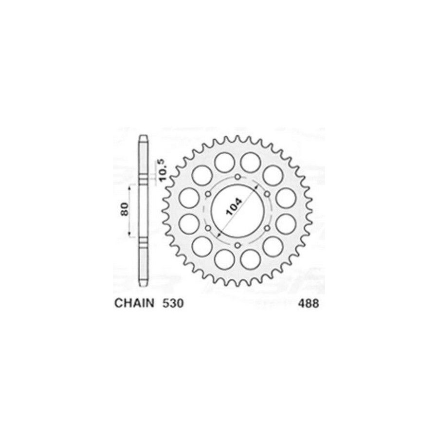 ZĘBATKA TYLNA 41T KAWASAKI ZX9R 98-01