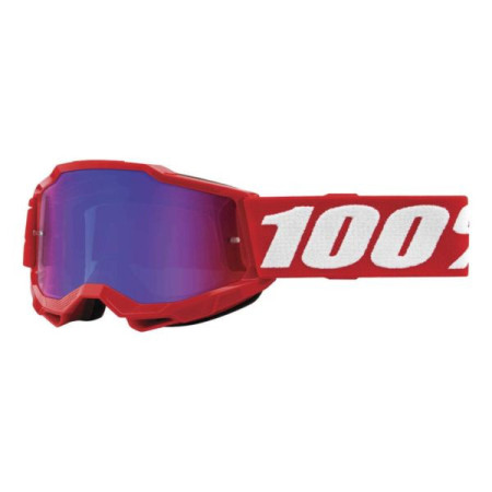 Gogle 100% accuri 2 youth red - neon red/blue lens