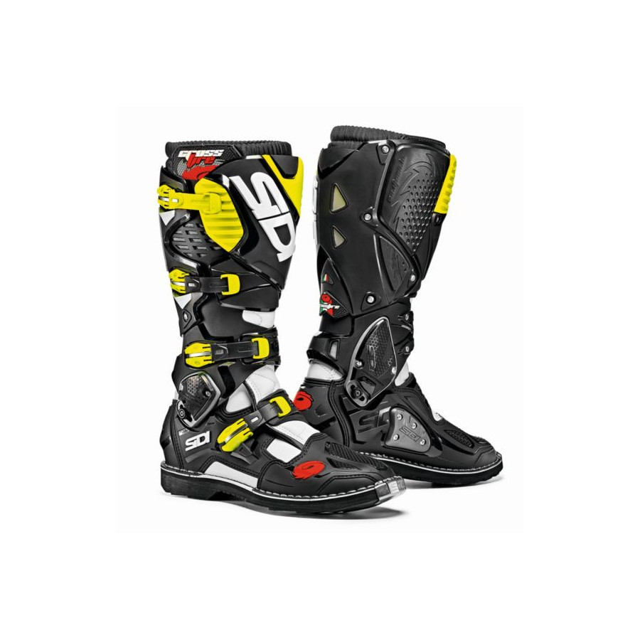 Buty SIDI CROSSFIRE 3 MX s white/black/fl yellow 4
