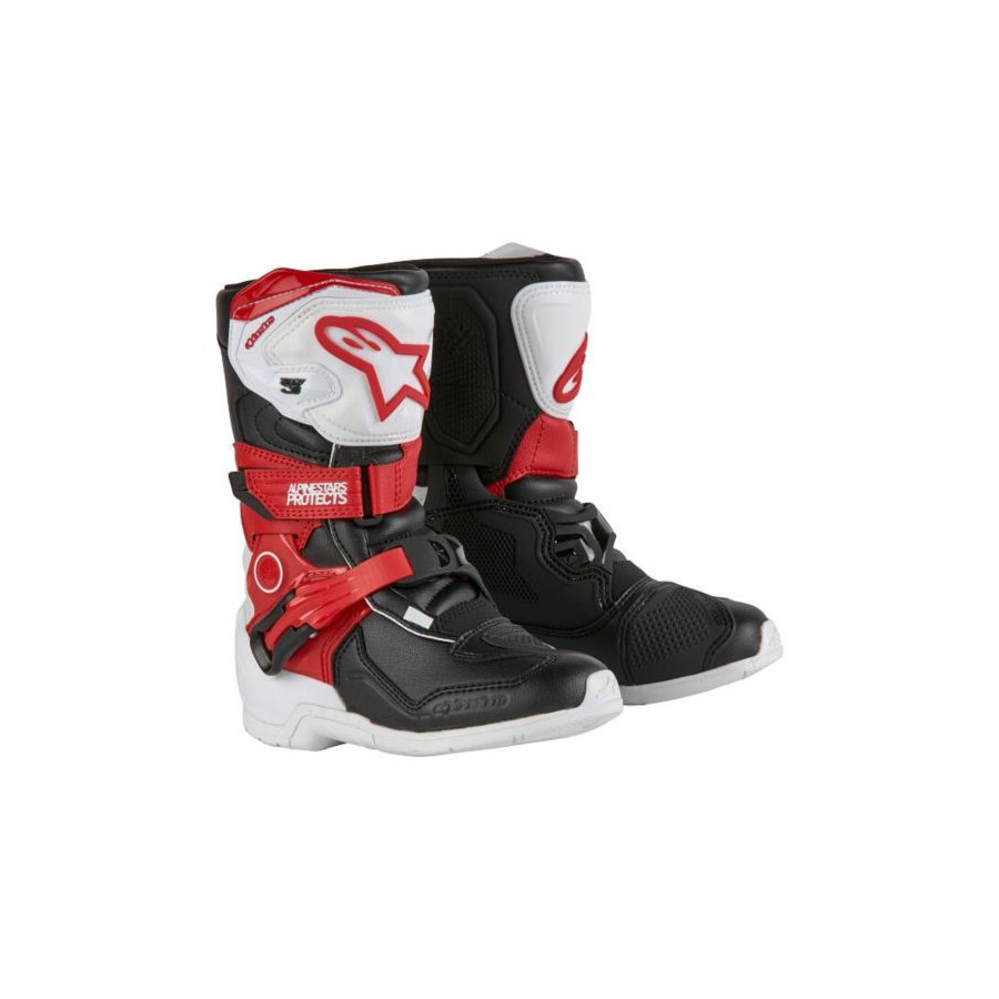 Buty ALPINESTARS t3s kids wt/bk/r 1