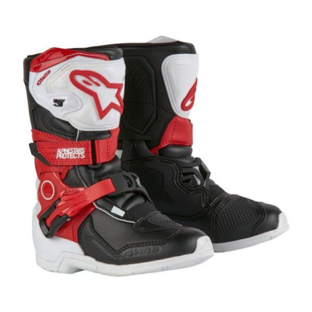 Buty ALPINESTARS t3s kids wt/bk/r 1