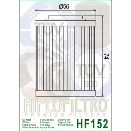 Filtr oleju HF152