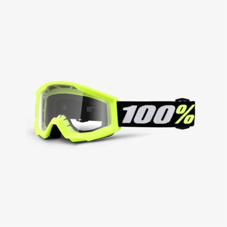 Gogle 100% strata mini yellow clear 2020