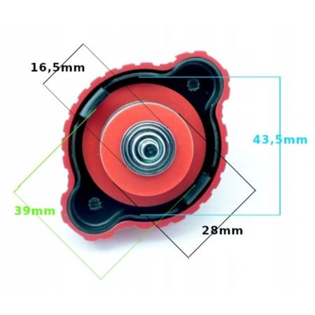 Korek chłodnicy 1,8 ba z termometrem - japonia
