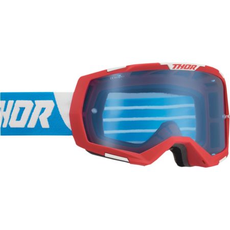 Gogle THOR regiment rd/wh/bl
