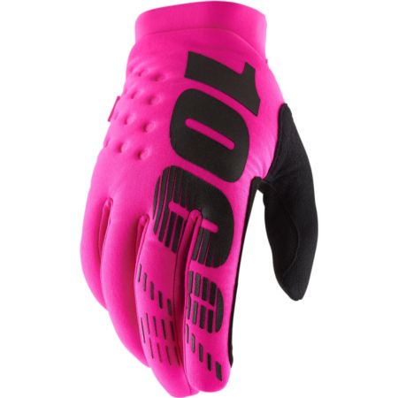 Rękawiczki 100% brisker pink XL