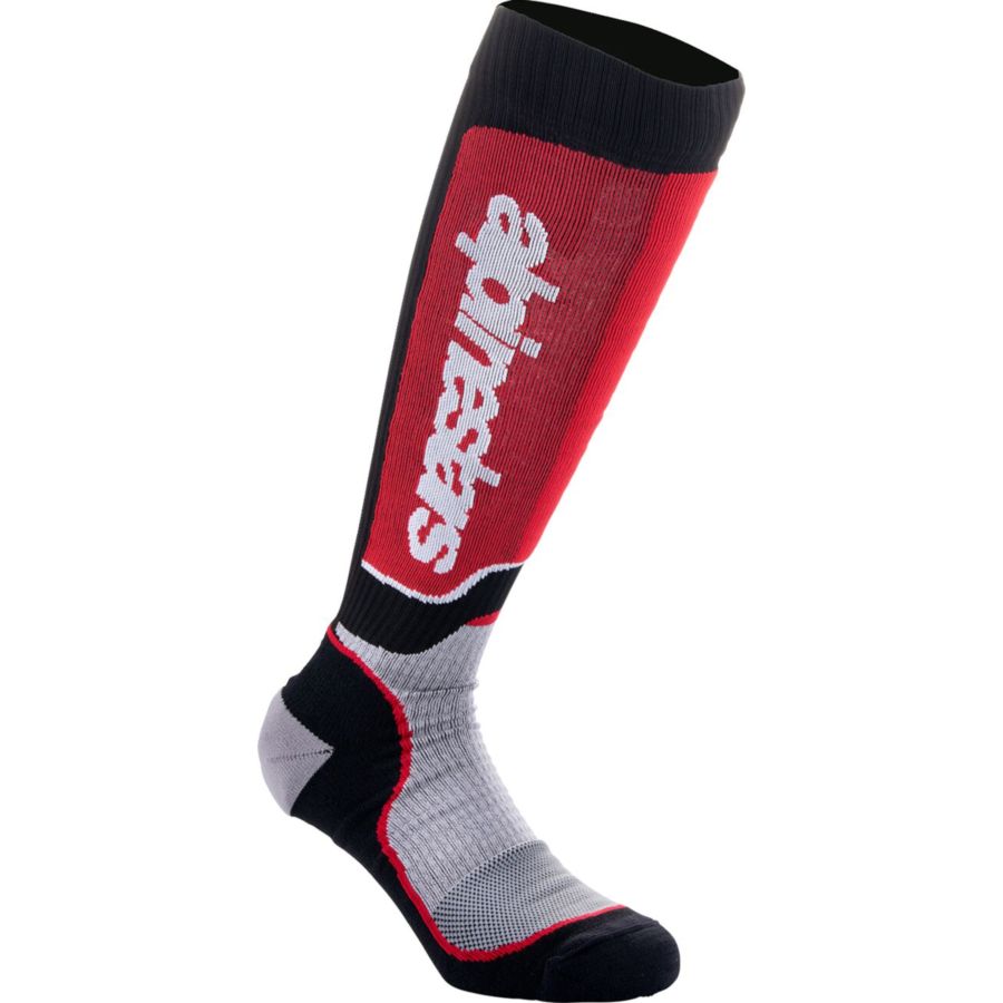 Skarpety ALPINESTARS MX plus blk/red/gy l