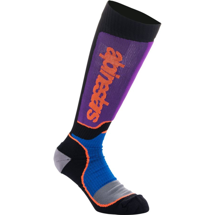 Skarpety ALPINESTARS yth MX+ blk/pur/bl