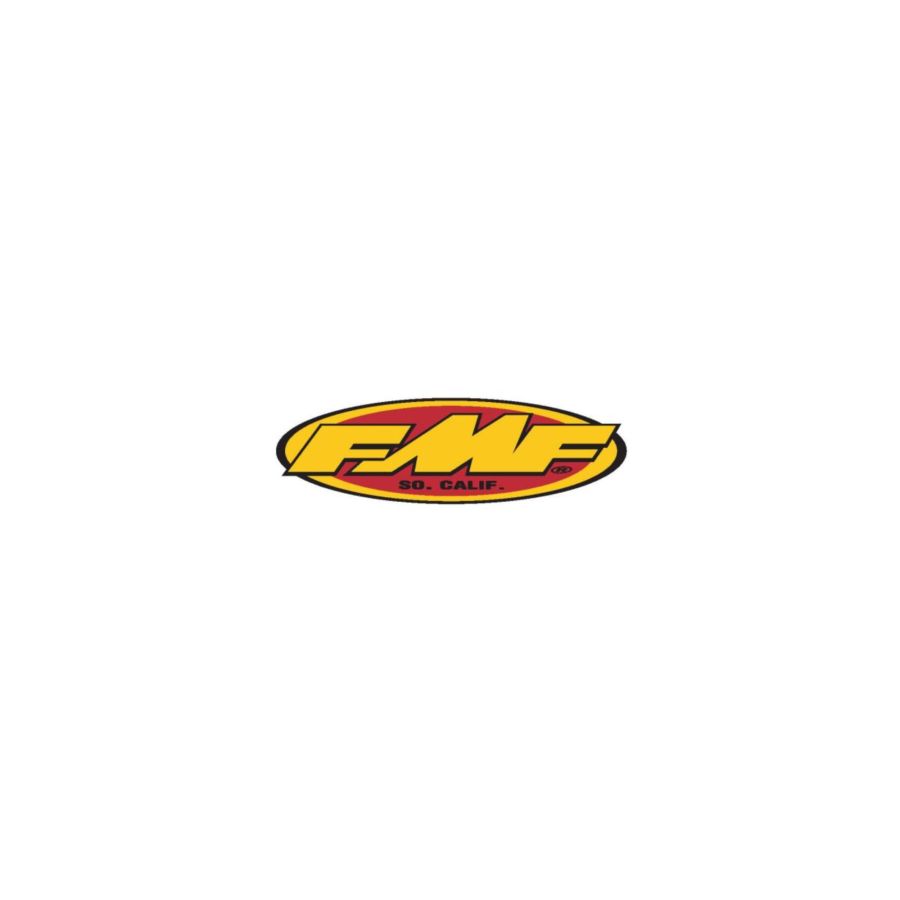 Naklejka FMF 5" oval and jersey (yel/rd)