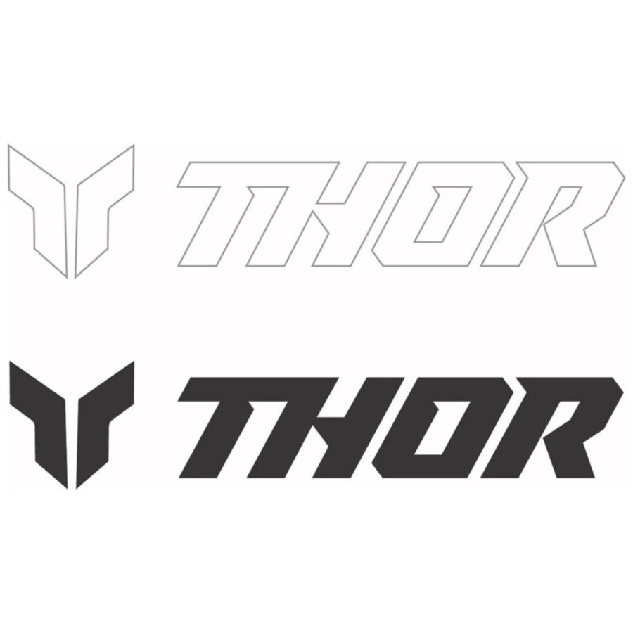 Naklejki THOR 6pk 9 in bk wh