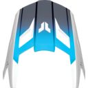 Daszek kasku THOR YOUTH FLEET STORM  WHT/NV biały