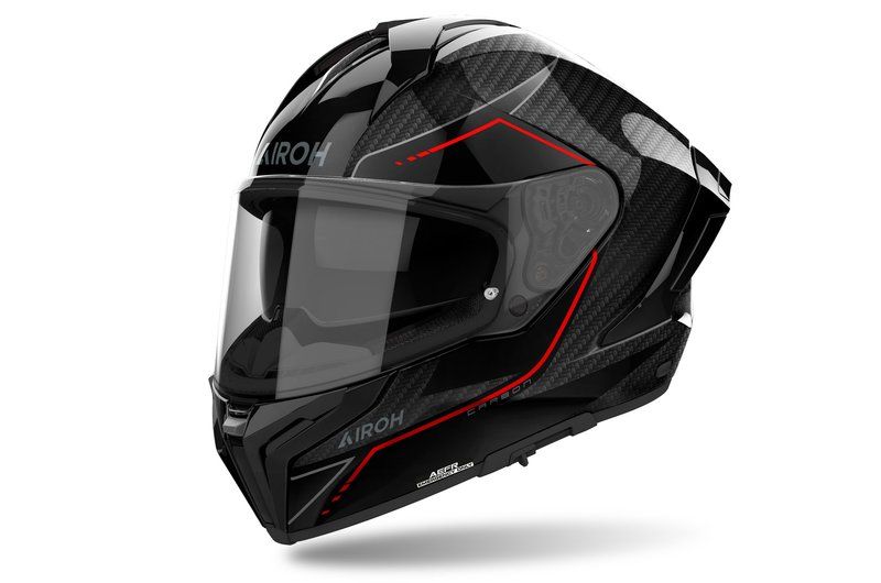 Kask AIROH MATRYX CARBON STYLISH GLOSS BLACK M