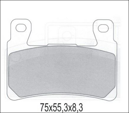 KLOCKI HAMULCOWE GALFER KH265, KH296