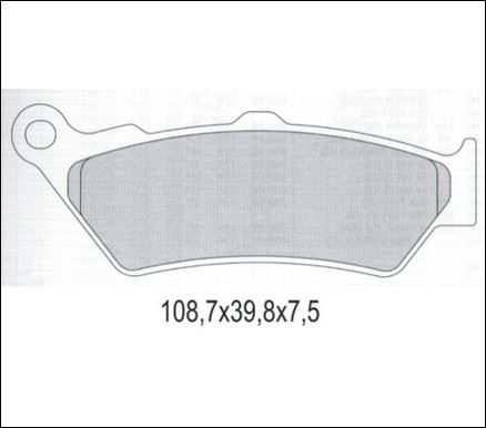 KLOCKI HAMULCOWE GALFER KH209