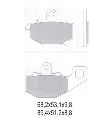 KLOCKI HAMULCOWE GALFER KH192