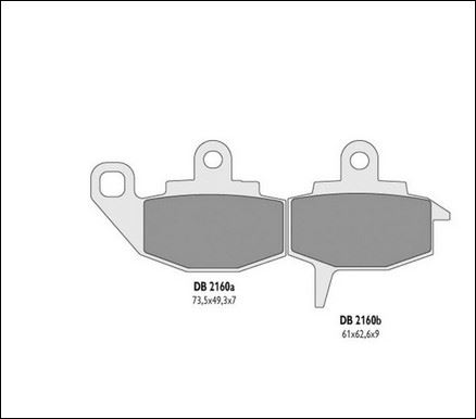 KLOCKI HAMULCOWE DELTA BRAKING KH130