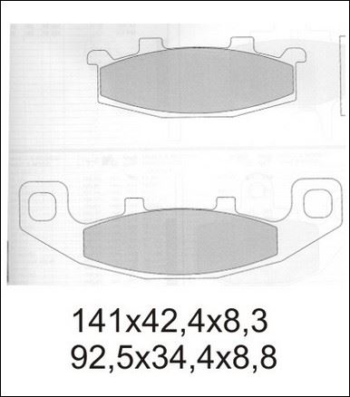 KLOCKI HAMULCOWE GALFER KH129