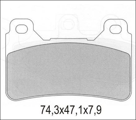 KLOCKI HAMULCOWE GALFER KH390