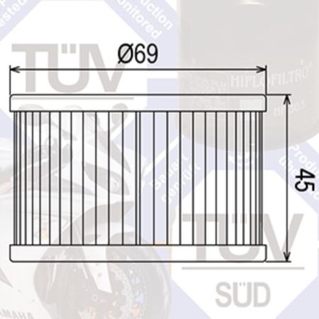 FILTR OLEJU HF111