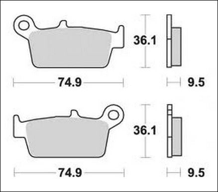 KLOCKI HAMULCOWE SBS 604RSI