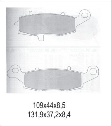 KLOCKI HAMULCOWE GALFER KH231