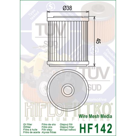 FILTR OLEJU HF142 YAMAHA