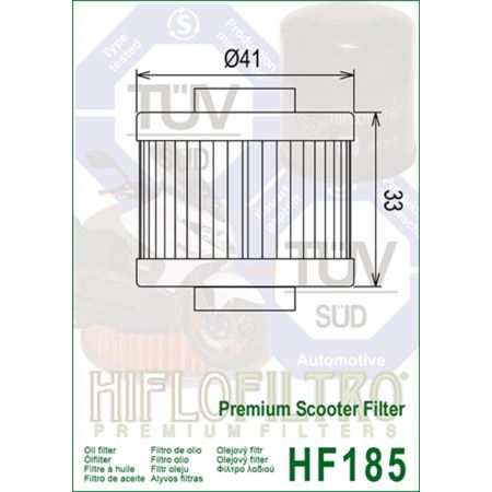 FILTR OLEJU HF185