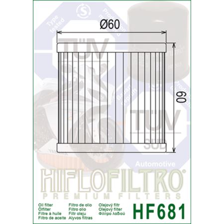 FILTR OLEJU HF681