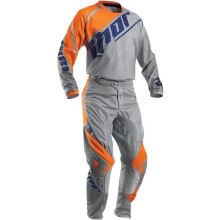 BLUZA THOR S6 PHASE VENTED GREY/ORANGE ROZM. S