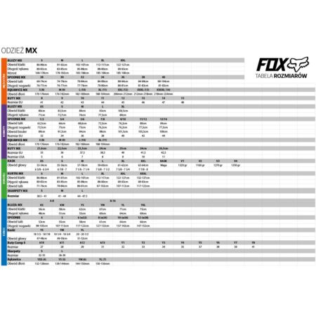 SPODNIE FOX 180 PRIX FLO ORANGE ROZM. 28