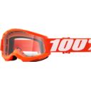 GOGLE 100% STRATA 2 YOUTH ORANGE - CLEAR LENS STRA