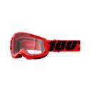 GOGLE 100% STRATA 2 YOUTH RED - CLEAR LENS STRATA