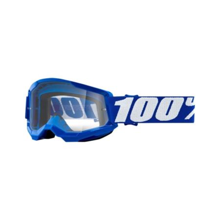 GOGLE 100% STRATA 2 YOUTH BLUE - CLEAR LENS JUNIOR