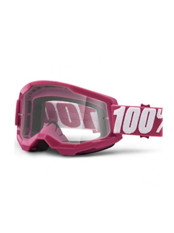 GOGLE 100% STRATA 2 YOUTH FLTETCHER - CLEAR LENS S