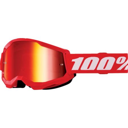 GOGLE 100% STRATA 2 JR RED MR RD