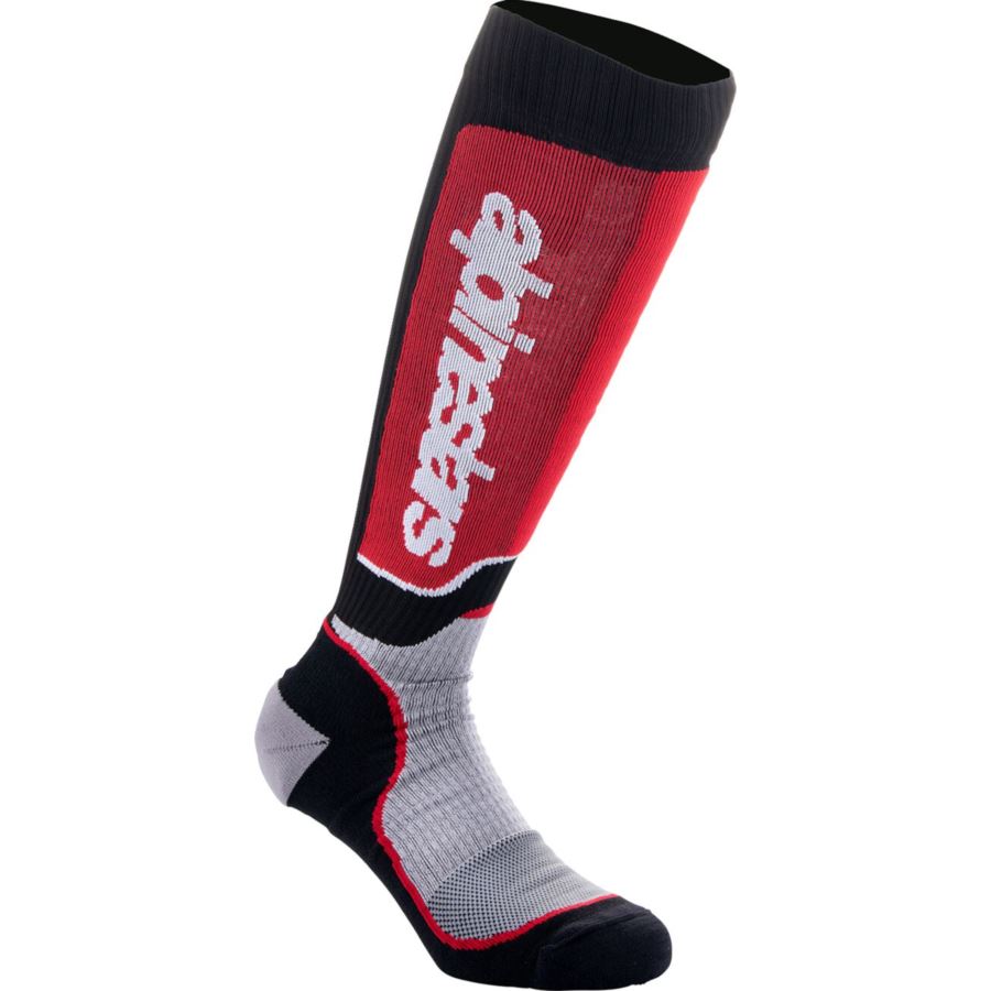 SKARPETY ALPINESTARS MX PLUS BLK/RED/GY S