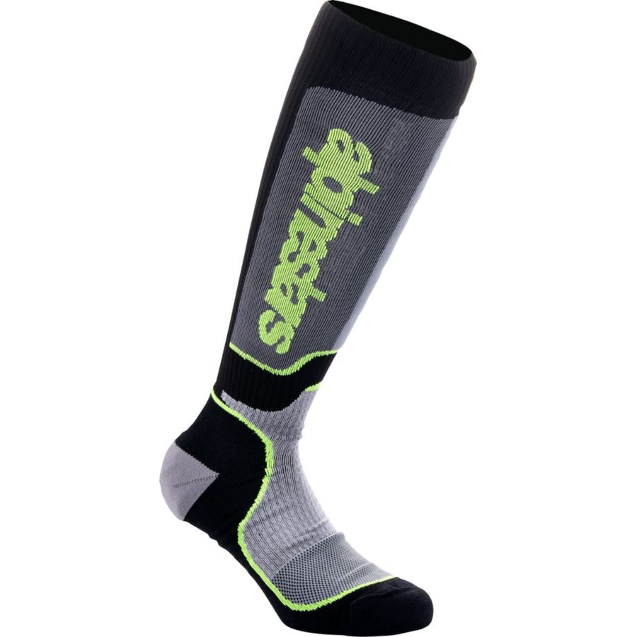 SKARPETY ALPINESTARS MX PLUS BLK/GY/YLW M