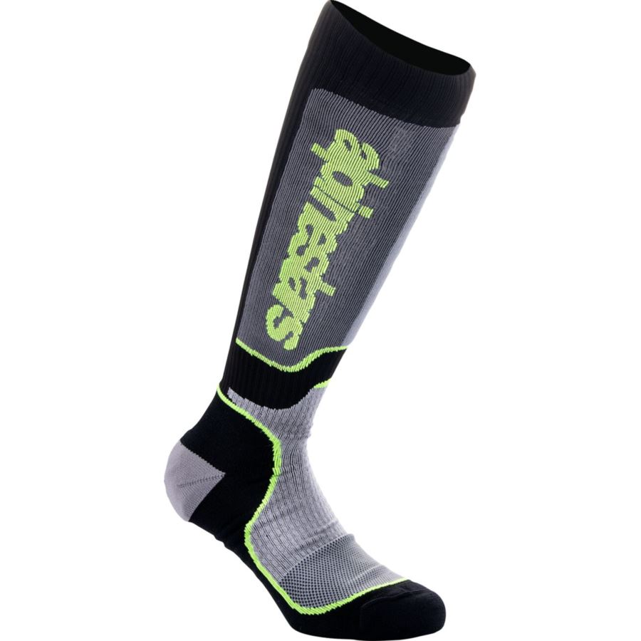 SKARPETY ALPINESTARS YTH MX+ BLK/GY/YLW