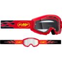 GOGLE FMF YOUTH POWERCORE FLAME RED CLEAR