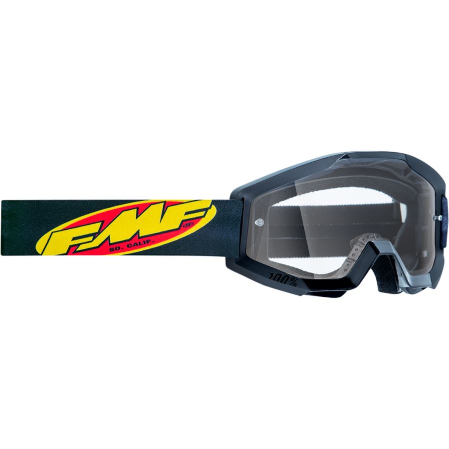 GOGLE FMF YOUTH POWERCORE CORE BLACK CLEAR