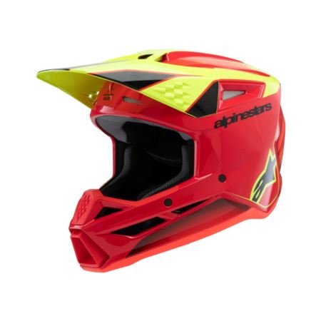 KASK ALPINESTARS YTH SM3 FRAY RD/YL/BK Y