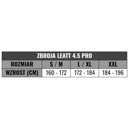 ZBROJA LEATT 4.5 PRO BLACK R. L/XL