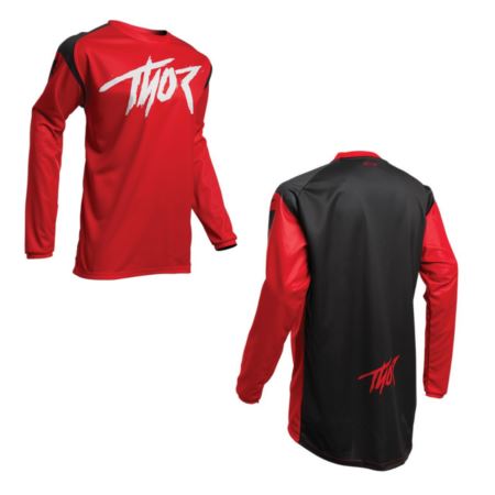 KOMPLET THOR SECTOR RED/BLACK ROZM. 40/XXL