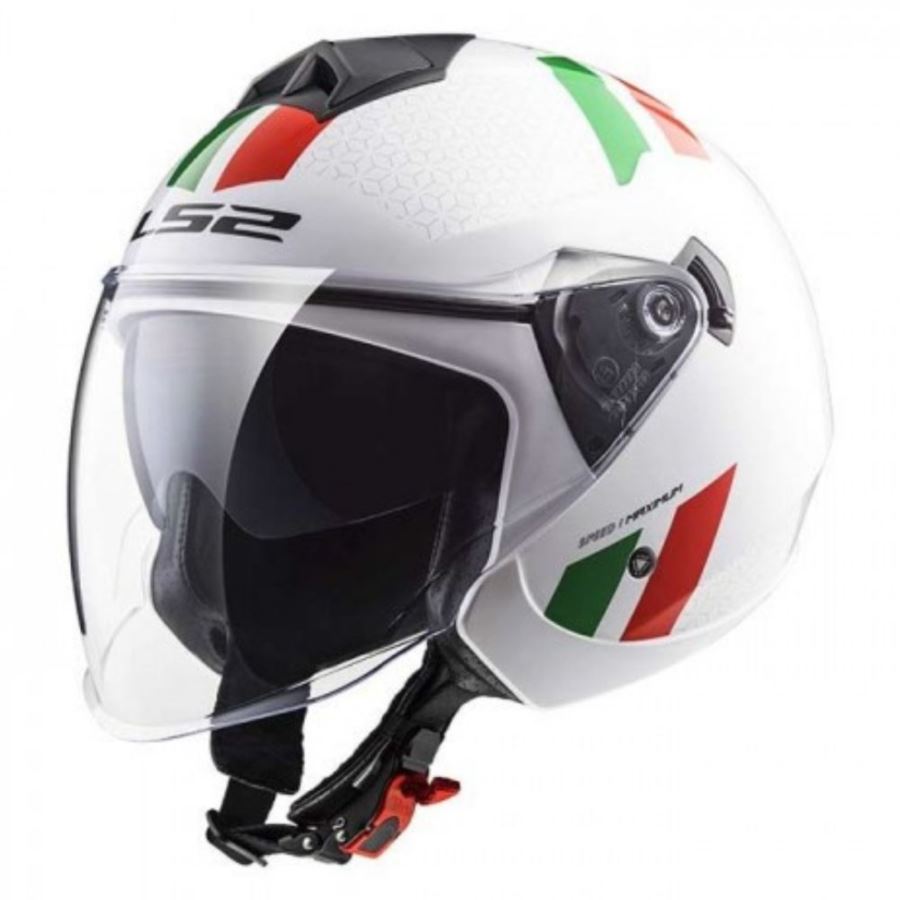 KASK LS2 OF573 TWISTER II COMBO WHT GR RED R. M