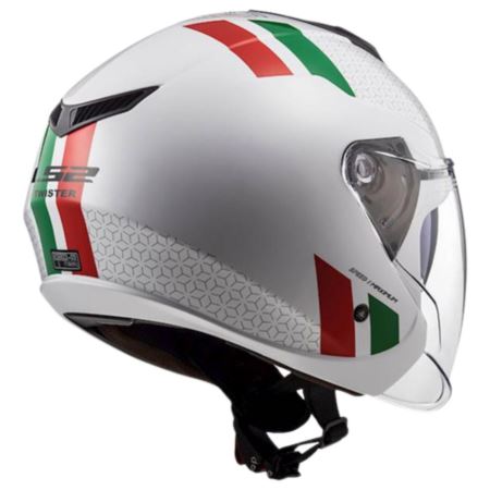 KASK LS2 OF573 TWISTER II COMBO WHT GR RED R. M