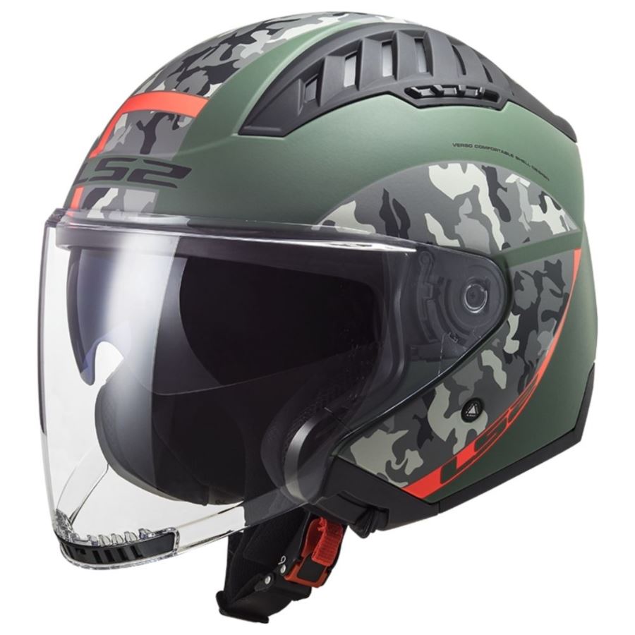 KASK LS2 OF600 COPTER CRISPY M. MIL GR/OR R. M