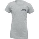 T-SHIRT GIRLS CHKRS HTHR GRAY R. S