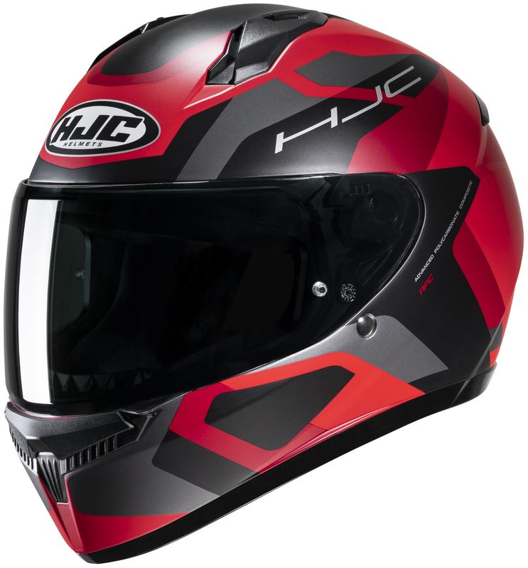 KASK HJC C10 TINS RED/BLACK MC1SF M