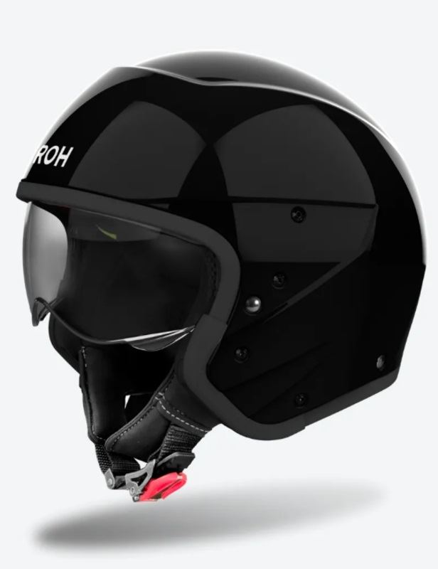 KASK AIROH J 110 PAESLY CZARNY POŁYSK XXL