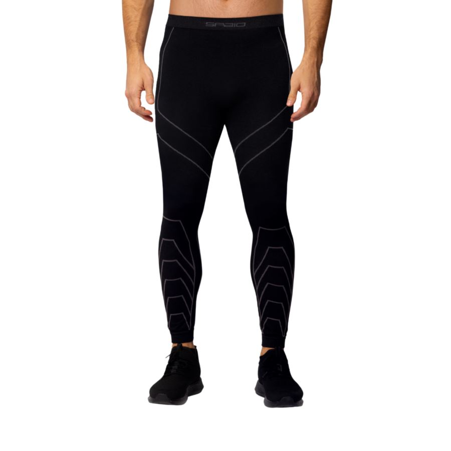 LEGGINSY TERMOAKTYWNE MĘSKIE SPAIO RAPID L BK/GY